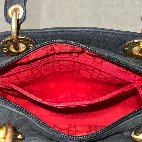 ✅Lady Dior Cannage Quilted Nylon Handbag✅ - Picture 15 of 17